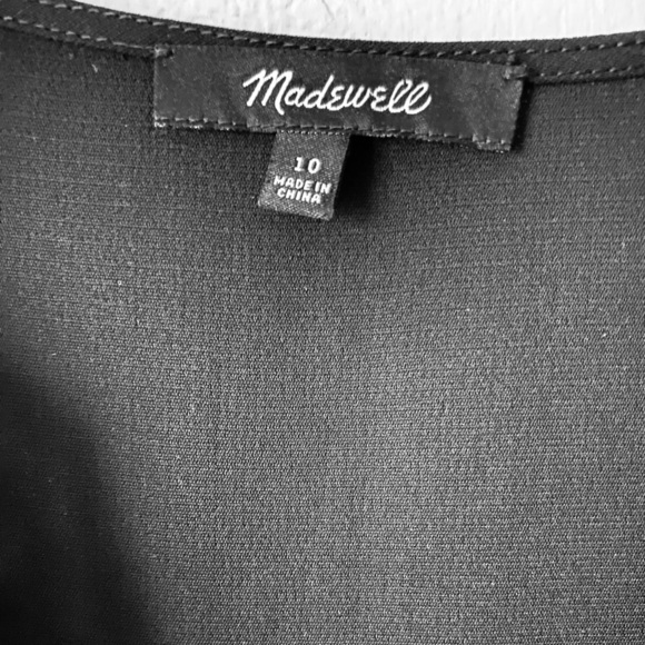 MADEWELL | Women’s Ballad Classic Black Tunic Shift Mini Dress Size 10 (NWOT) - Picture 7 of 7